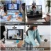 TRAUSI 1080P HD Webcam with Microphone, Noise Cancellation, Privacy Cover, Wide-Angle Lens, Auto Light Correction, Plug & Play USB Webcam for Laptop, Desktop, PC, Mac, Zoom, Skype, Streaming Black